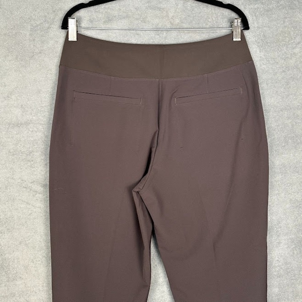 Athleta Endless High Rise Pants Womens 12 Brown Pullon Stretch Comfort Travel - Picture 5 of 15